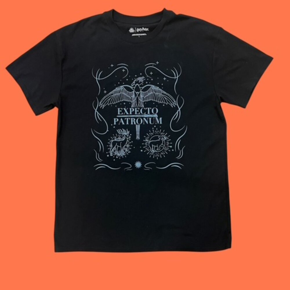 NWT WIZARDING WORLD OF HARRY POTTER "Expecto Patronum" Men's Graphic Tee Shirt